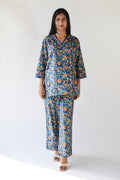 Blue Floral Co-ord Set