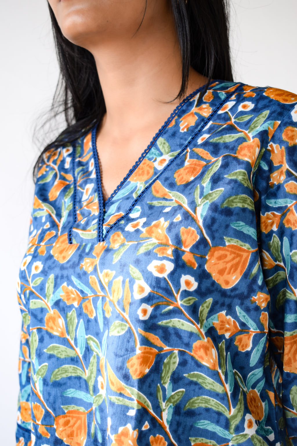 Blue Floral Co-ord Set