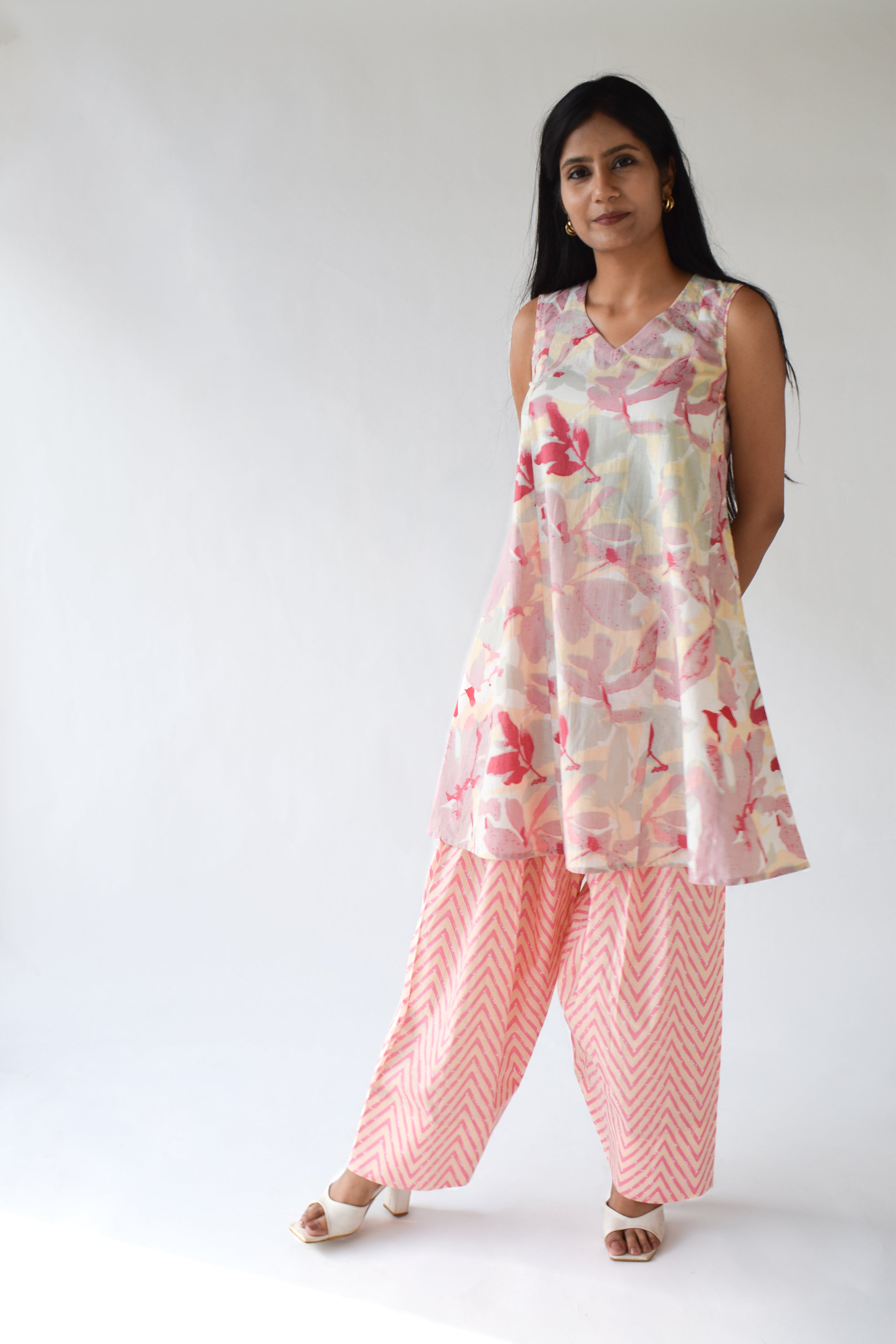 Blush Drift Abstract Co-Ord Set