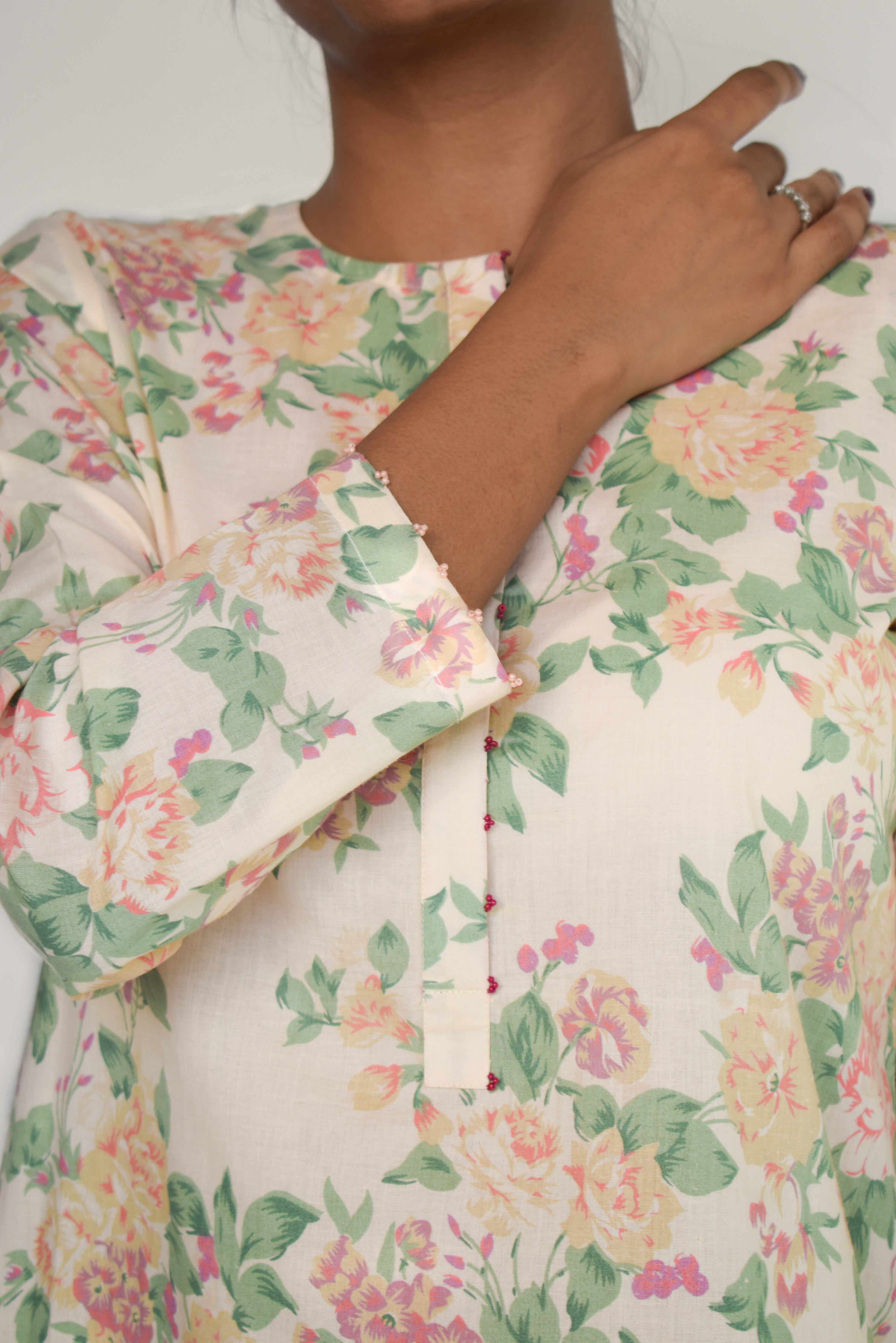 Ivory Sage Blossom Co-Ord Set