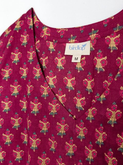 Sanganeri Handblock Cotton Flare Top