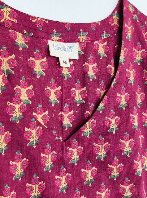 Sanganeri Handblock Cotton Flare Top